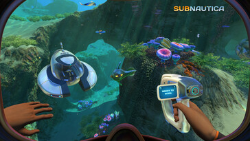 На картинке: Скриншот игрового процесса из Subnautica.