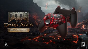 Беспроводной контроллер Xbox Elite Wireless Controller Series 2 - DOOM: The Dark Ages Limited Edition будет выпущен 25 апреля. (Источник изображения: Microsoft)