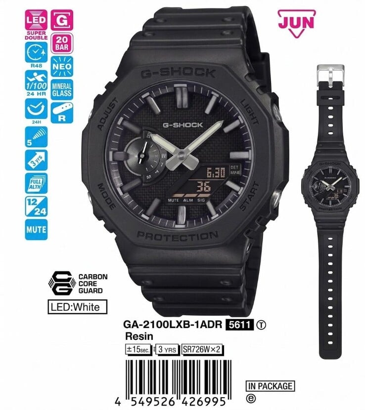 Часы Casio G-Shock GA-2100LXB-1A