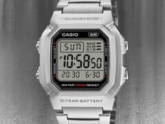 Часы Casio W-800HD-1AV (на фото) имеют ремешок из нержавеющей стали. (Источник изображения: Casio, отредактировано)