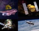 На снимке: космические телескопы JWST, Hubble, Chandra и Swift (Источник изображения: NASA; отредактировано)