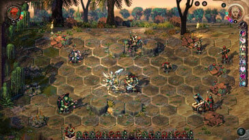 На изображении: скриншот игрового процесса из игры «Songs of Conquest».
