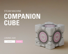Тизер Steam Machine Companion Cube на сайте Dbrand, на фото. (Источник изображения: Dbrand)