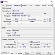 Alienware m15 R4 - CPUz