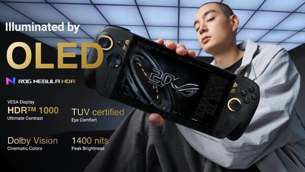 ROG Ally X20 - это первый портативный компьютер Asus с OLED-дисплеем.