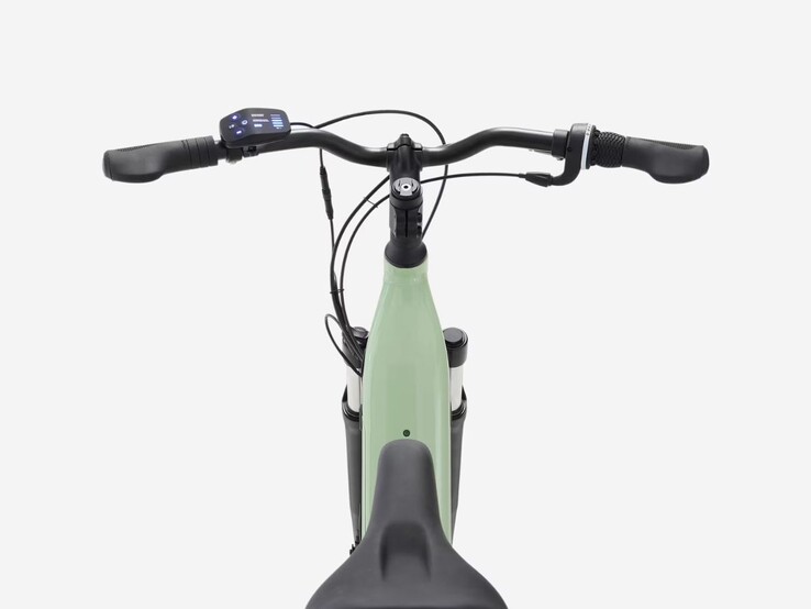 Электрический гибридный велосипед Decathlon Rockrider E-ACTV 100 Low Frame в цвете Almond Green