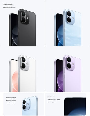 Основные особенности дизайна и цветовые варианты Redmi Note 17 Pro (автоматический перевод)