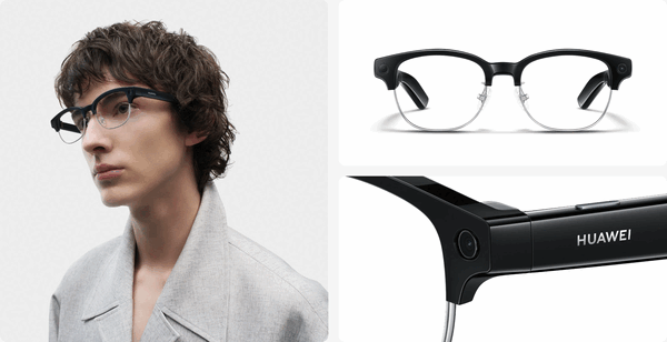 Очки Huawei AI Glasses оснащены 12-мегапиксельной широкоугольной камерой с EIS.