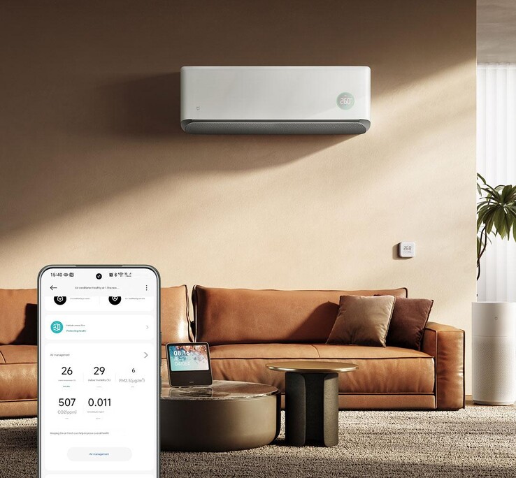 Кондиционер Xiaomi Mijia Air Conditioner Healthy Wind 1,5HP. (Источник изображения: Xiaomi, машинный перевод)