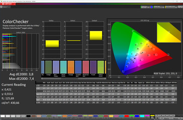 Color accuracy (Автоматическая настройка, DCI-P3)