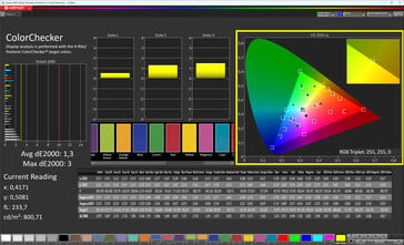Цвета (True Tone: выкл., целевое цветовое пространство: sRGB)