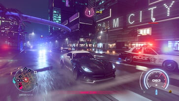 На изображении: скриншот игрового процесса из игры Need for Speed Heat.
