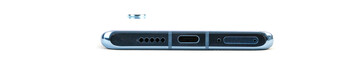 Нижняя грань: динамик, порт USB Type-C, микрофон, лоток SIM