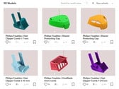6 из 7 доступных в настоящее время моделей Philips, пригодных для 3D-печати