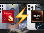 игровая производительность iPhone 16 Pro Max против Galaxy S25 Ultra: A18 Pro снова блистает. (Источник изображения: Dame Tech, Apple, Samsung, отредактировано)