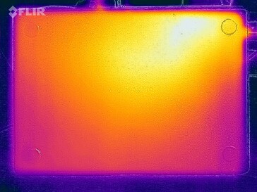 Тест на напряжение при поверхностных температурах (внизу)