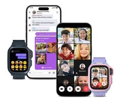 Пользователи смарт-часов myFirst Fone S4 могут участвовать в групповых видеозвонках.