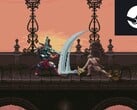 Blasphemous - это похожая на Souls Metroidvania игра, которая в настоящее время продается по рекордно низкой цене в Steam. (Источник изображения: Steam)
