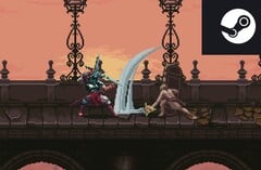 Blasphemous - это похожая на Souls Metroidvania игра, которая в настоящее время продается по рекордно низкой цене в Steam. (Источник изображения: Steam)