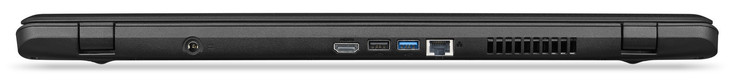 Задняя сторона: разъем питания, HDMI, USB 2.0 Type-A, USB 3.1 Gen 1 Type-A, гигабитный Ethernet
