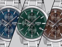 Слева направо, Casio MTP-E510D-2A2V, MTP-E510D-3AV и MTP-E510D-5AV. (Источник изображения: Casioblog)
