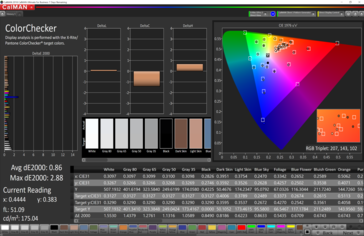 CalMAN: Colorchecker - после калибровки, DCI-P3