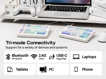 Поддерживаются соединения Bluetooth и 2,4 ГГц. (Источник изображения: Epomaker)