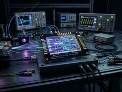 Концептуальное изображение фотонного чипа