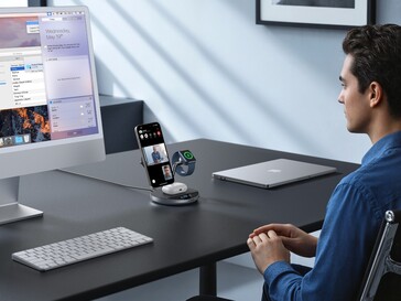 Беспроводная зарядная станция Anker 3 в 1 Prime имеет регулируемую на 80° подставку (Источник изображения: Anker)