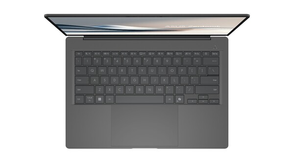 Asus утверждает, что Zenbook A14 имеет не смазывающиеся клавиши и увеличенный тачпад. (Источник изображения: Asus)