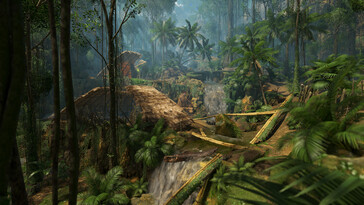 Изображение, показывающее деревню в Зеленом Аду. (Источник изображения: Steam)