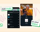 Пользователи WhatsApp смогут добавлять песни в свои обновления статусов. (Источник изображения: WhatsApp)