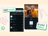 Пользователи WhatsApp смогут добавлять песни в свои обновления статусов. (Источник изображения: WhatsApp)