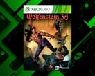 Изображена коробка с игрой «Wolfenstein» для Xbox 360