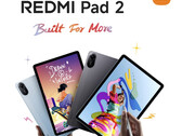 Redmi Pad 2 выпускается в двух цветовых вариантах, но не в конфигурации с 4G-подключением. (Источник изображения: Xiaomi - отредактировано)