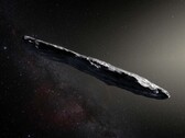 Иллюстрация первого открытого межзвездного астероида, 1I/ʻOumuamua. (Источник изображения: ESO, М. Корнмессер)