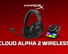 Беспроводные наушники HyperX Cloud Alpha 2 поставляются в комплекте с базовой станцией. На снимке: промо-фотография комплекта. (Источник изображения: HP - отредактировано)
