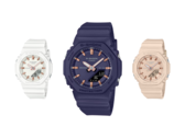 Слева направо (на фото), Casio GMAP2100M-7A, GMAP2100M-2A и GMAP2100M-4A. (Источник изображения: Casio)