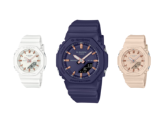 Слева направо (на фото), Casio GMAP2100M-7A, GMAP2100M-2A и GMAP2100M-4A. (Источник изображения: Casio)
