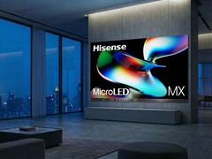 Микросветодиодный дисплей Hisense 163MX RGBY (на фото) будет представлен на выставке CES 2026. (Источник изображения: Hisense)
