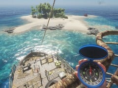 Изображение, показывающее остров в игре Stranded Deep.