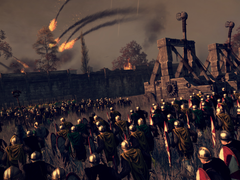 Изображение, на котором показана осада и онагры в игре «Total War: Attila».