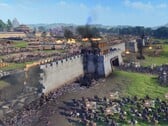 Изображение осады в Total War: Three Kingdoms; сейчас игра продаётся со скидкой 70%.