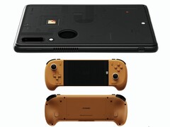 Изображение игрового планшета Ayaneo Gaming Pad и телескопического контроллера, предназначенного для него. (Источник изображения: Ayaneo - отредактировано)