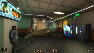 На изображении: скриншот игрового процесса из игры «Deus Ex: Human Revolution — Director’s Cut».
