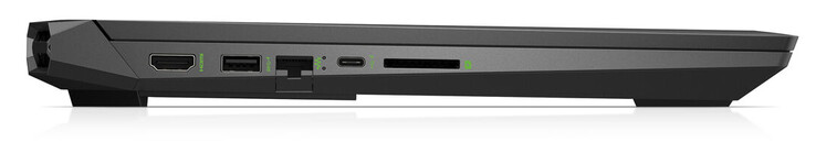 Левая сторона: HDMI, USB 3.2 Gen 1 Type-A, гигабитный Ethernet, USB 3.2 Gen 2 Type-C, полноразмерный картридер