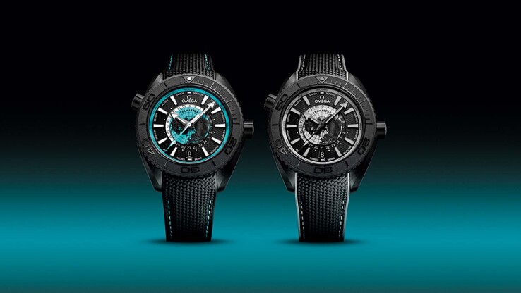 Часы Omega Seamaster Planet Ocean Worldtimer выпускаются с серыми и бирюзовыми акцентами (Источник изображения: Omega)