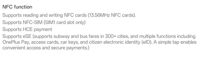 Turbo 6X поддерживает NFC.