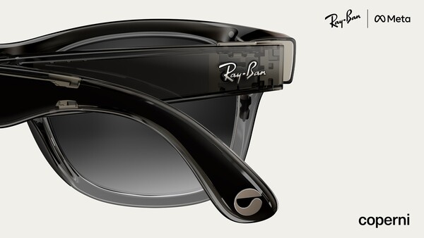 Очки Ray-Ban Meta x Coperni Limited Edition имеют прозрачную черную оправу. (Источник изображения: Meta)