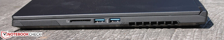 Левая сторона: 2x USB Type-A 3.1 Gen 1, картридер